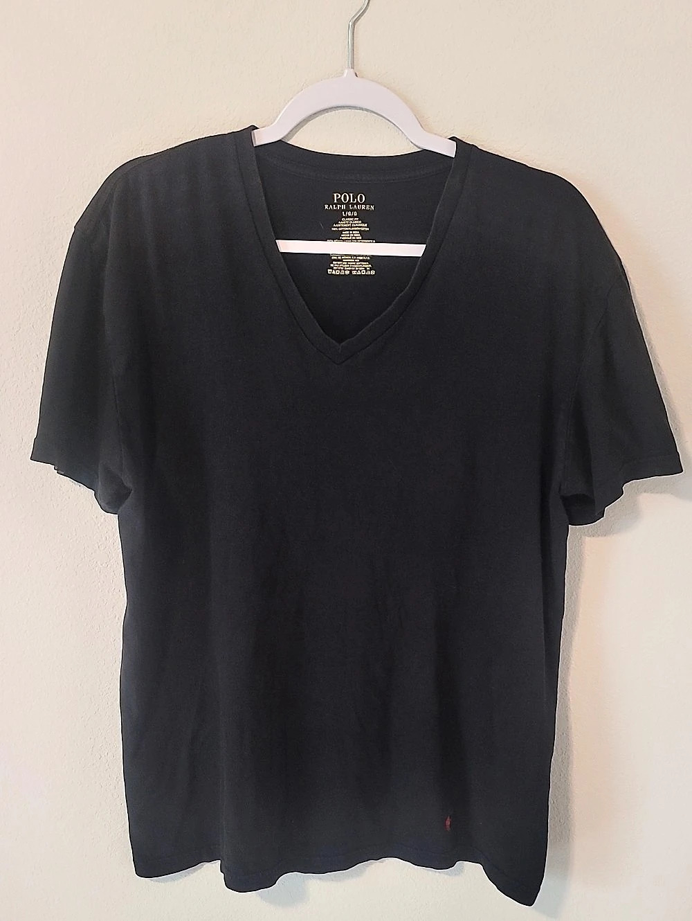 Polo Ralph Lauren Classic Fit V-Neck T-Shirt V-Neck Cotton Tee Size Large